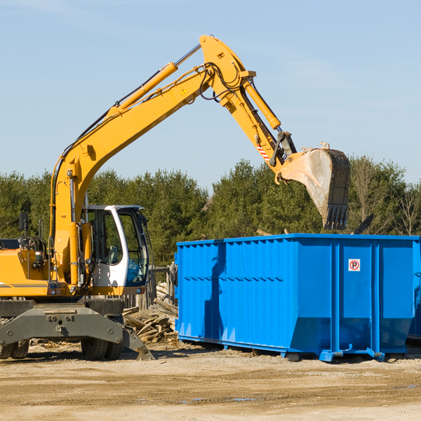 are there any restrictions on where a residential dumpster can be placed in Dyersville